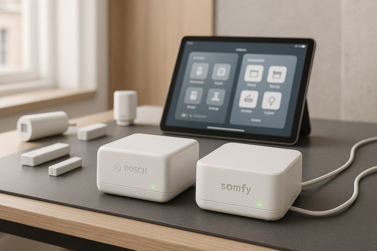 Bosch Serie 6 Smart Home vs Somfy TaHoma Switch: qué pasarela integra mejor persianas y clima